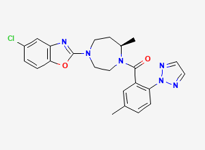 Two-dimensional chemical structure of Suvorexant