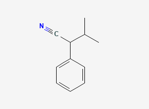 Two-dimensional chemical structure of 3-Methyl-2-phenylbutanenitrile