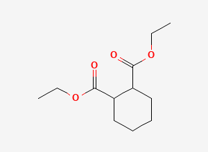 Two-dimensional chemical structure of 1,2-Diethyl 1,2-cyclohexanedicarboxylate
