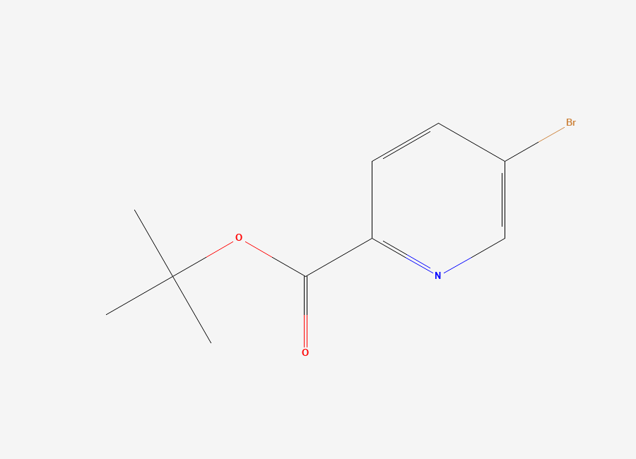 Two-dimensional chemical structure of tert-Butyl 5-bromopyridine-2-carboxylate