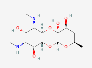 Two-dimensional chemical structure of (4S)-Dihydrospectinomycin
