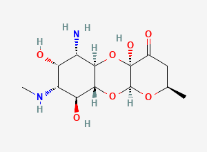 Two-dimensional chemical structure of Spectinomycin EP Impurity E / N-Desmethyl Spectinomycin, CAS 88270-91-1