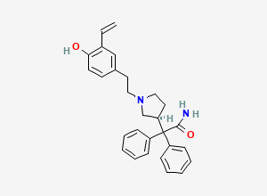 Two-dimensional chemical structure of Darifenacin Vinyl Impurity (UK-201705), CAS 1048979-09-4