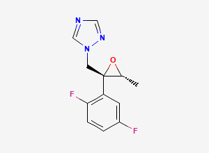 Two-dimensional chemical structure of 1-[[(2R,3R)-2-(2,5-difluorophenyl)-3-methyloxiran-2-yl]methyl]-1,2,4-triazole