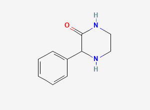 Two-dimensional chemical structure of 3-Phenylpiperazin-2-one