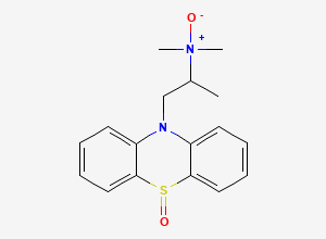 Two-dimensional chemical structure of N,N-dimethyl-1-(5-oxophenothiazin-10-yl)propan-2-amine oxide