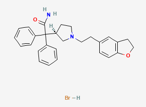 Two-dimensional chemical structure of R-Isomer of Darifenacin Hydrobromide, CAS 1092800-15-1