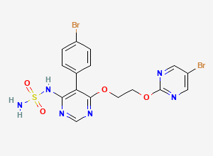 Two-dimensional chemical structure of N-Despropyl Macitentan, CAS 1103522-45-7