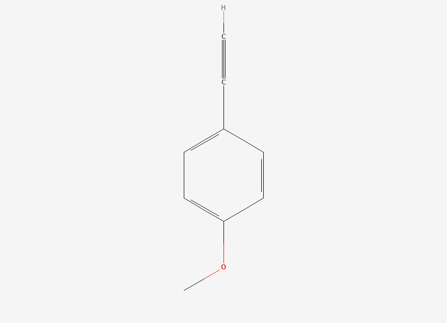Two-dimensional chemical structure of 1-Ethynyl-4-methoxybenzene