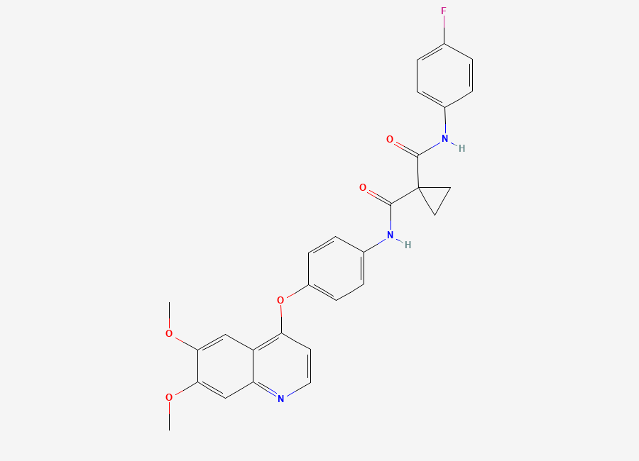 Two-dimensional chemical structure of Cabozantinib, CAS 849217-68-1