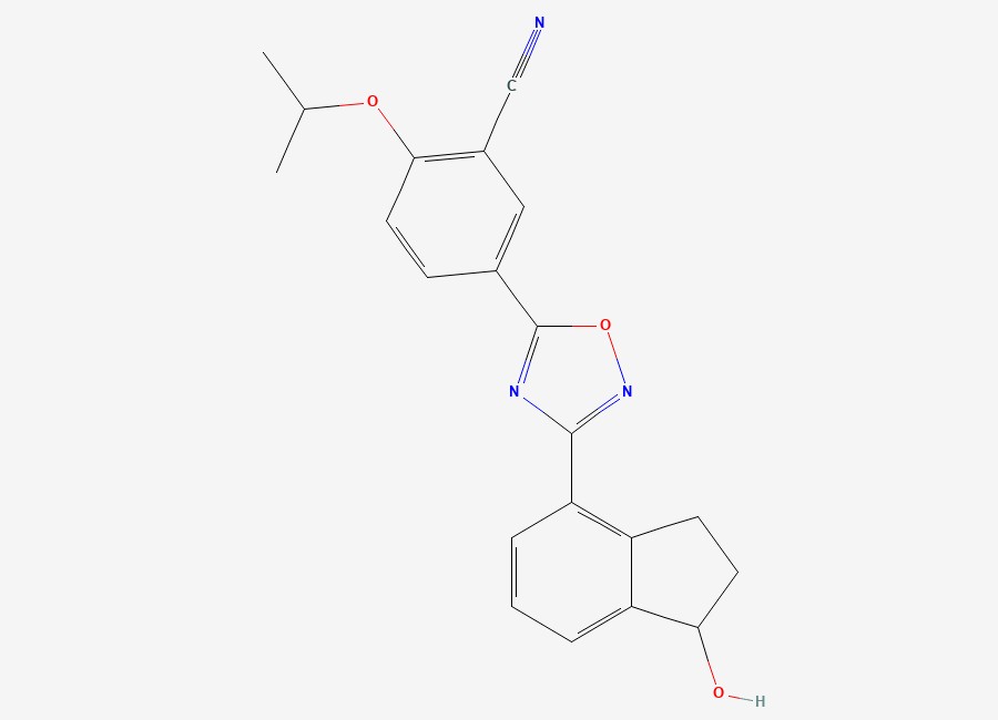 Two-dimensional chemical structure of Ozanimod Alcohol Impurity, CAS 1201447-05-3