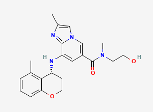 Two-dimensional chemical structure of PF-03716556