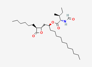 Two-dimensional chemical structure of Orlistat Related Compound E / L-Isoleucine Orlistat, CAS 1072902-75-0