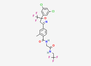 Two-dimensional chemical structure of Fluralaner, CAS 864731-61-3