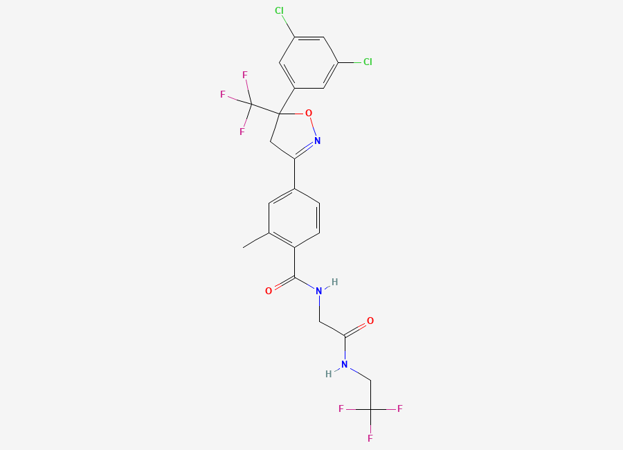 Two-dimensional chemical structure of Fluralaner, CAS 864731-61-3