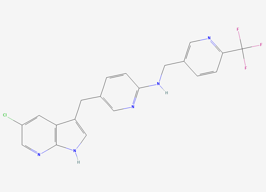 Two-dimensional chemical structure of Pexidartinib