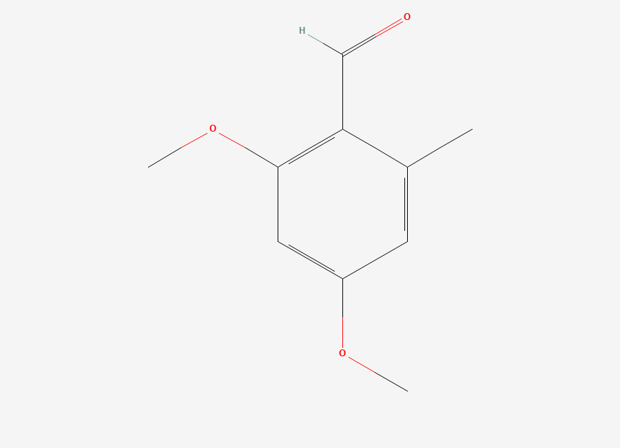 Two-dimensional chemical structure of 2,4-Dimethoxy-6-methylbenzaldehyde
