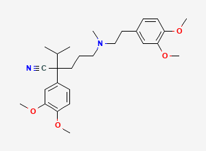 Two-dimensional chemical structure of Verapamil, CAS 52-53-9
