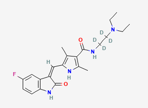 Two-dimensional chemical structure of Sunitinib-D4, CAS 1126721-79-6