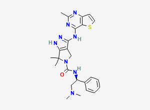 Two-dimensional chemical structure of PF-3758309
