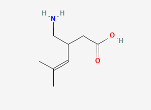 Two-dimensional chemical structure of rac 4,5-Dehydro Pregabalin, CAS 216576-74-8