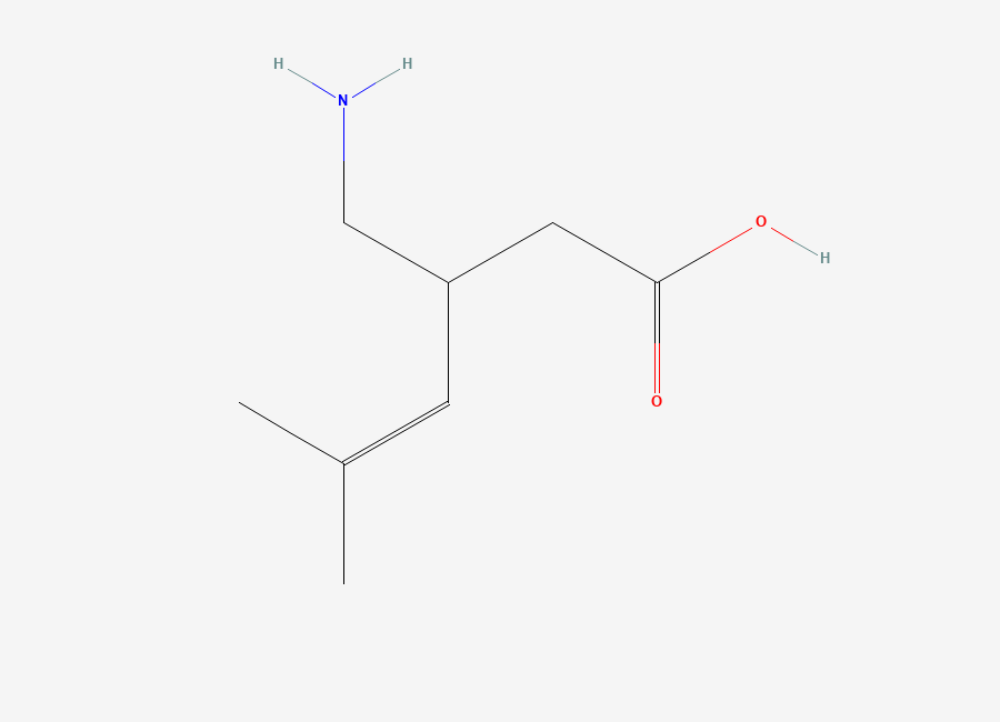 Two-dimensional chemical structure of rac 4,5-Dehydro Pregabalin, CAS 216576-74-8