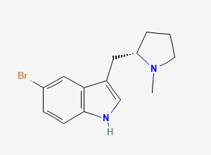 Two-dimensional chemical structure of Eletriptan Related Compound B (S-isomer), CAS 208464-41-9