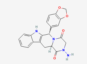 Two-dimensional chemical structure of Aminotadalafil, (6S, 12aR)-