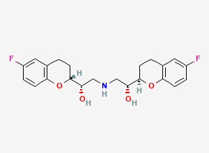 Two-dimensional chemical structure of Nebivolol EP Impurity D, CAS 119365-22-9