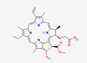 Two-dimensional chemical structure of Pheophorbide a