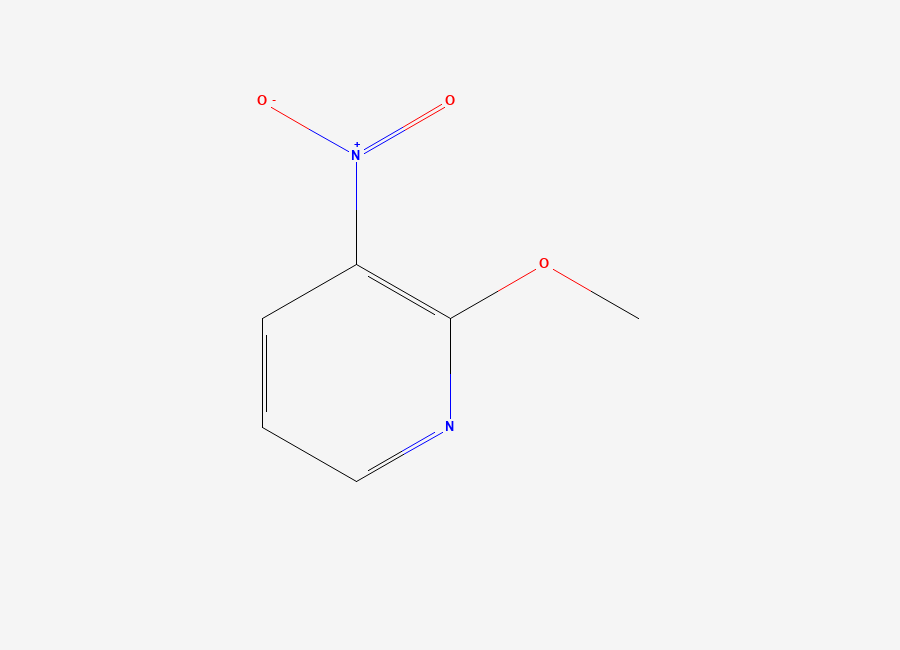 Two-dimensional chemical structure of 2-Methoxy-3-nitropyridine