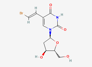 Two-dimensional chemical structure of alfa-(E)-Brivudine, CAS 78731-55-2