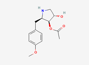 Two-dimensional chemical structure of Anisomycin