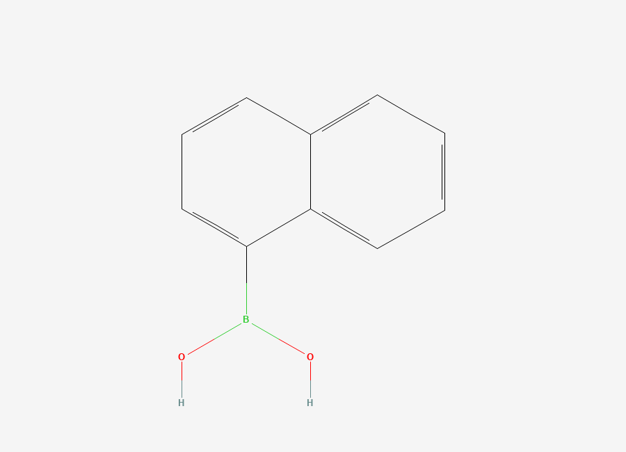 Two-dimensional chemical structure of 1-Naphthaleneboronic acid