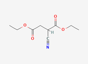 Two-dimensional chemical structure of Diethyl 2-cyanosuccinate