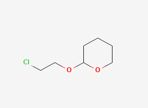 Two-dimensional chemical structure of 2-(2-Chloroethoxy)tetrahydro-2H-pyran