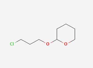 Two-dimensional chemical structure of 2-(3-Chloropropoxy)oxane