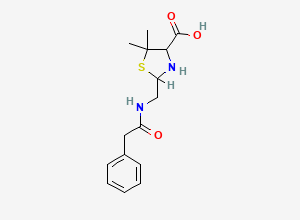 Two-dimensional chemical structure of Penilloic acid