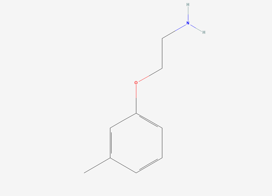 Two-dimensional chemical structure of 2-(3-Methylphenoxy)ethanamine