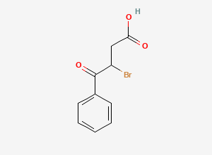 Two-dimensional chemical structure of 3-Bromo-4-oxo-4-phenylbutanoic acid