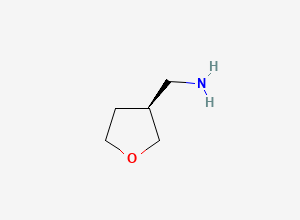 Two-dimensional chemical structure of (S)-(tetrahydrofuran-3-yl)methanamine