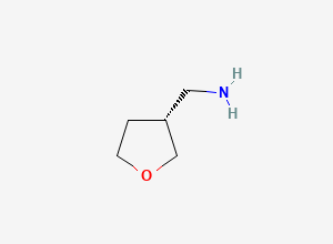 Two-dimensional chemical structure of (R)-1-Tetrahydrofuran-3-ylmethanamine