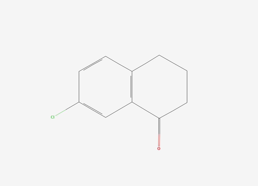 Two-dimensional chemical structure of 7-Chloro-1,2,3,4-tetrahydronaphthalen-1-one