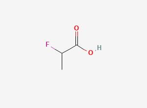 Two-dimensional chemical structure of 2-Fluoropropionic acid