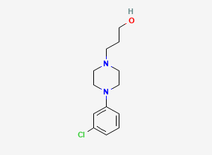 Two-dimensional chemical structure of Hydroxypropyl Chlorophenylpiperazine, CAS 32229-98-4
