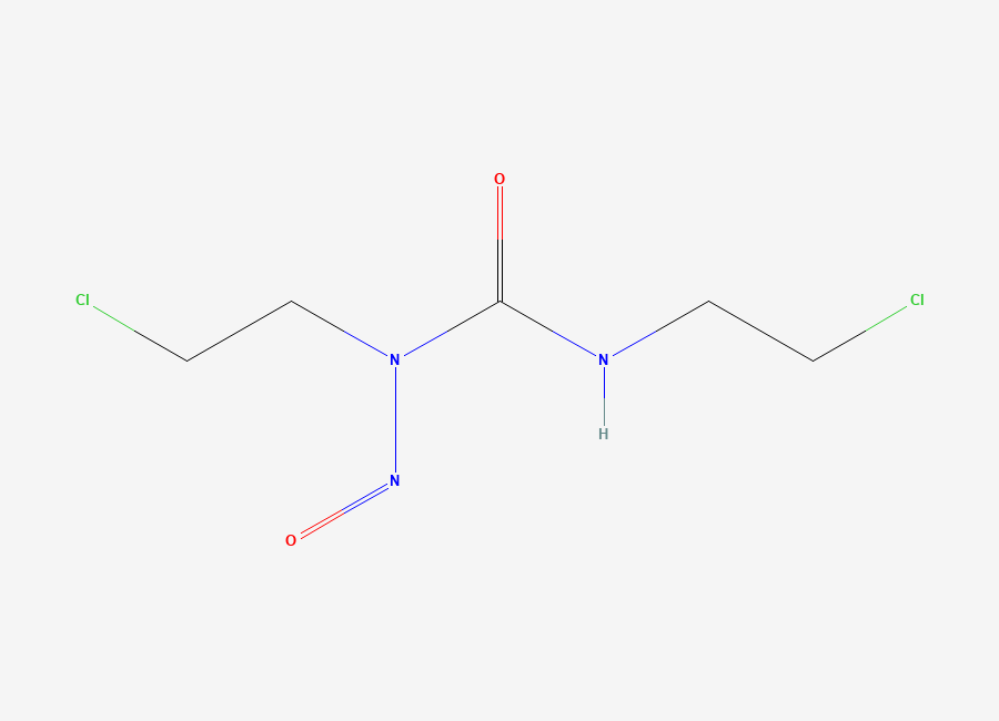 Two-dimensional chemical structure of Carmustine, CAS 154-93-8