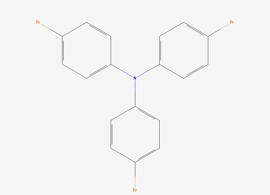 Two-dimensional chemical structure of Tris(4-bromophenyl)amine