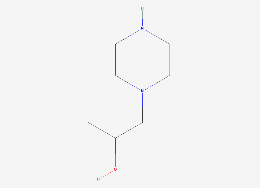 Two-dimensional chemical structure of alpha-Methyl-1-piperazineethanol