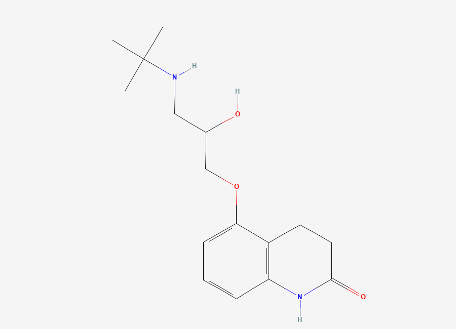 Two-dimensional chemical structure of Carteolol, CAS 51781-06-7