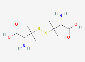 Two-dimensional chemical structure of Penicillamine disulfide, (+-)-